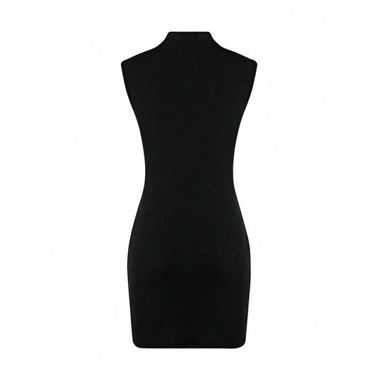 Women French Intellectual Dress Summer Sweet Spicy High Waist Hip Wrapped Dress