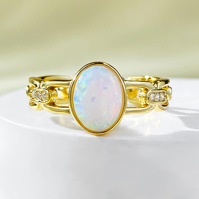 Gold White Stone