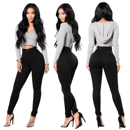 High Elastic Denim Required Fashion Women Wear Jeans Plus Size - Wanita Store