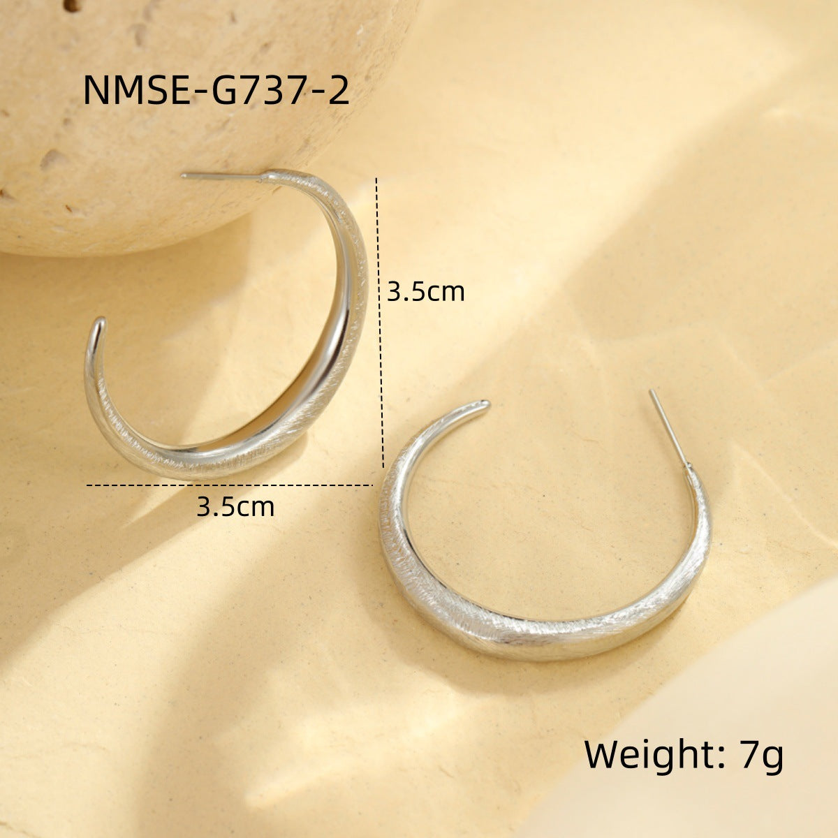 Medium Steel Ear Ring