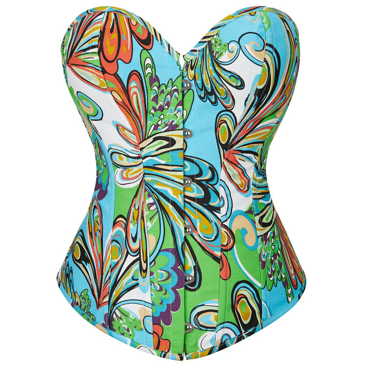 Women Painted Court Body Shaping Tunic