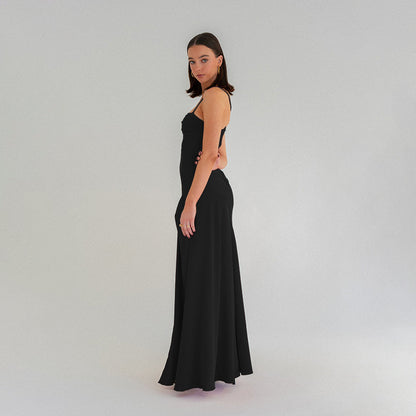 Autumn Socialite Camisole Dress Split Slimming Maxi Dress for Women - Wanita Store