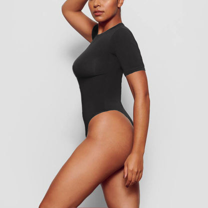 Summer Women Clothing Casual Half-Sleeve Base Top Tight Sexy Bodysuit - Wanita Store