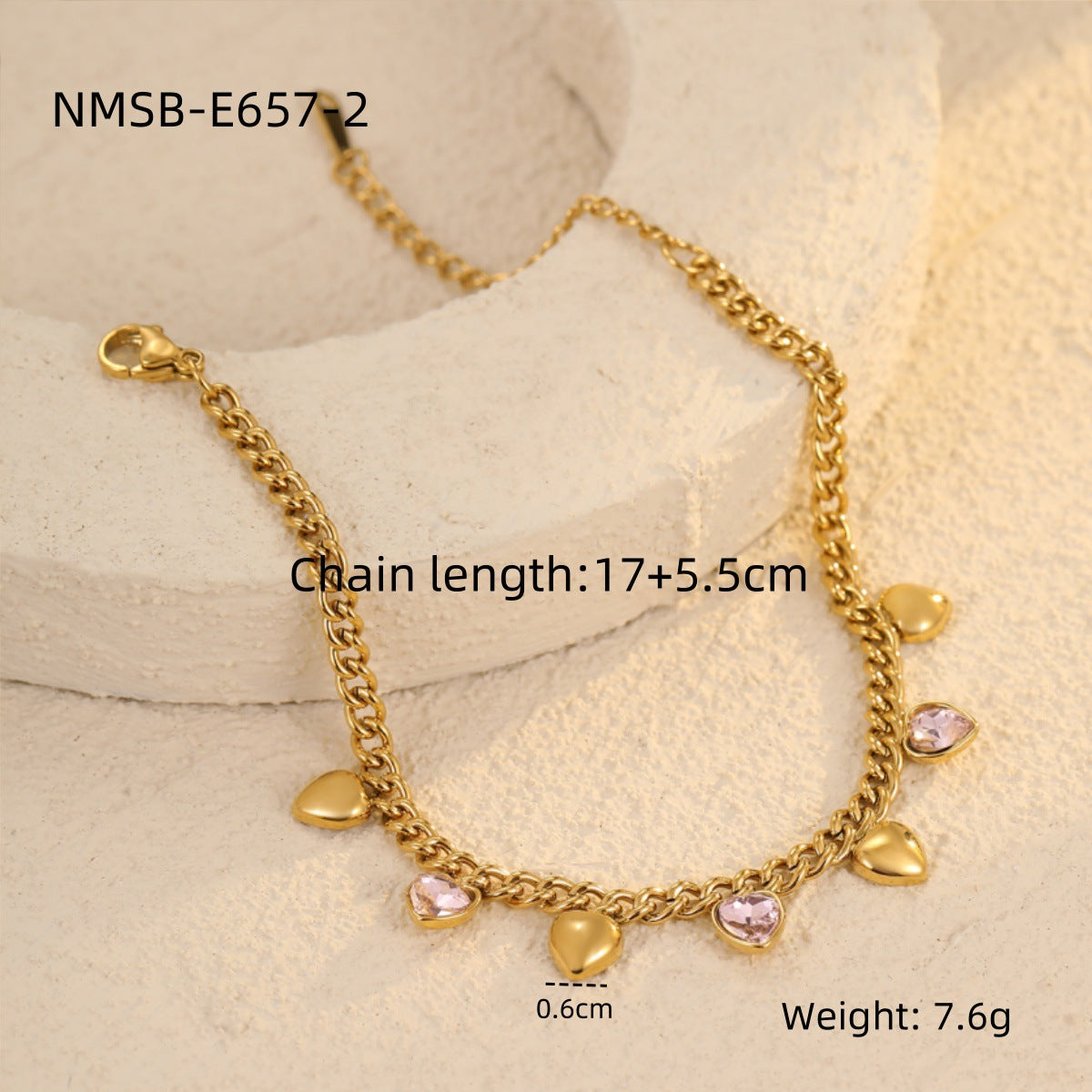 NMSB-E657-2 Love Pink Zircon