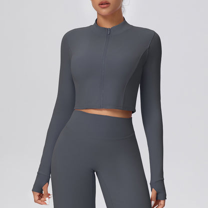 Short Coat-Graphite Gray