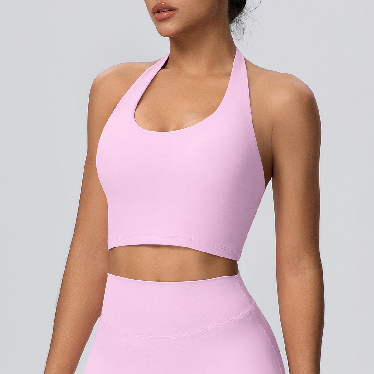 Halter Bra-Cherry Blossom Powder