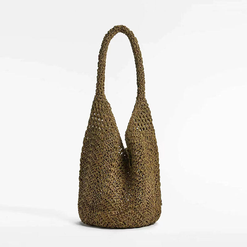 Shoulder Straw Bag Special Interest Design Portable Straw Bag Woven Bag Vacation Beach Bag Women Bag