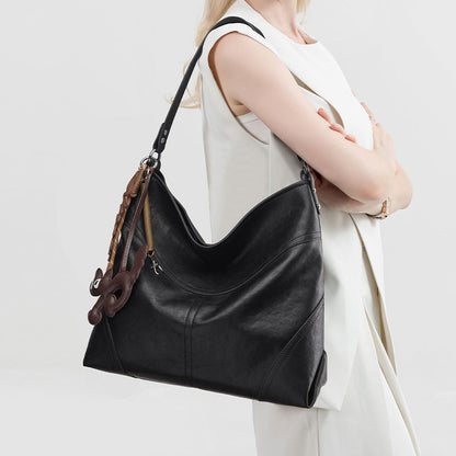 Tote Bag Women All Match Simple Casual Shoulder Bag Large Capacity Office High Sense Underarm Bag - Wanita Store