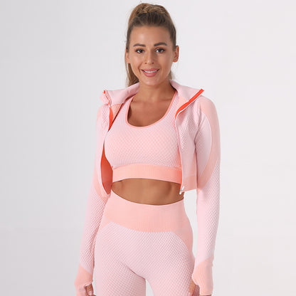 Orange Yoga Vest Yoga Jacket Yoga Pants