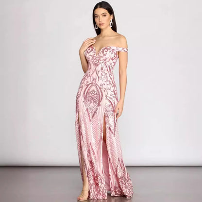 Spring Summer Sequin Women Party Dress Club Sequ Dress - Wanita Store