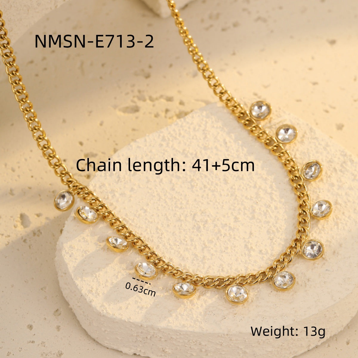 round White Zircon Necklace