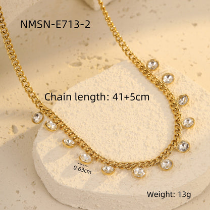 round White Zircon Necklace