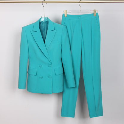 High Quality Casual Office Business Women plus Bra Pants Blazer Suit Set - Wanita Store