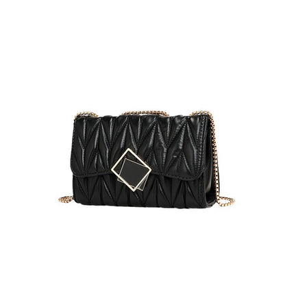 Bag Summer Women Women Bag Trend Chain Pleated Shoulder Messenger Bag - Wanita Store
