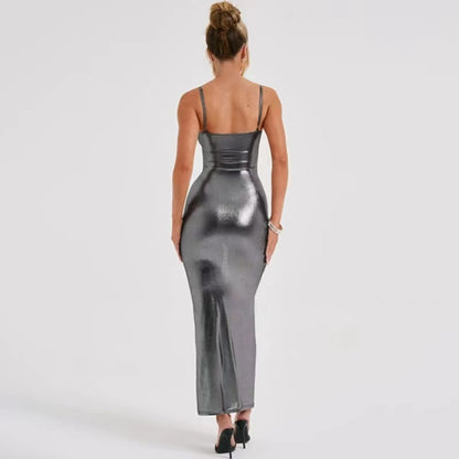 Women Clothing Winter Sexy Off Shoulder Slim Strap Dress Women Dress - Wanita Store