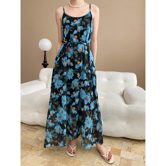 Blue Floral Regular Pattern
