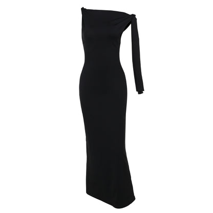 Spring Elegant Sexy Sheath Dress Simple Lace up Dress Women Clothing - Wanita Store