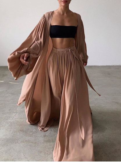 Women Clothing Spring Summer Sexy Coat 3-Piece Suit Plus Size - Wanita Store