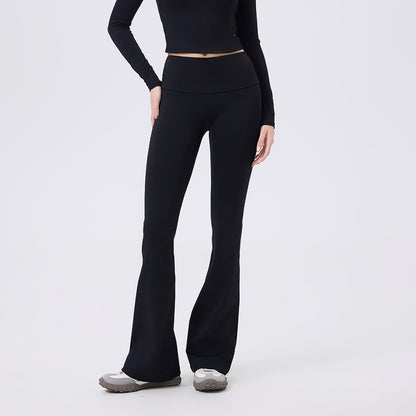 Low Waist Wide Brimmed Bell Bottom Pants Yoga Trousers for Women Sexy Slimming Skinny Workout Pants Slim Fit Hipp Lifting Pants - Wanita Store