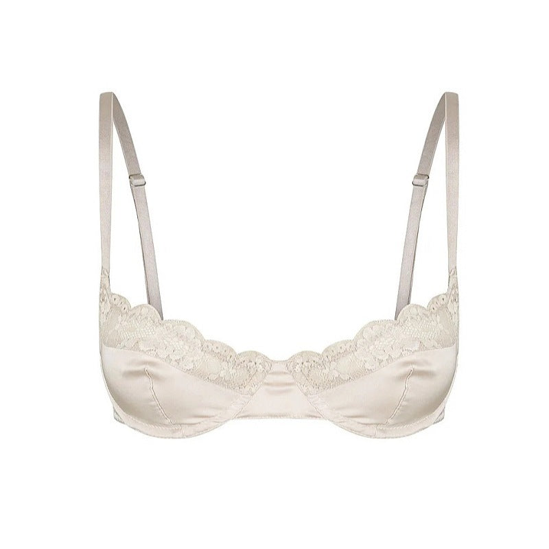 Entry Underwear Women Fp Elastic Satin Satin Lace Edge Sexy Bra