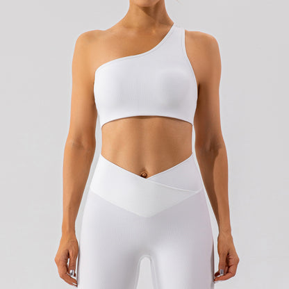 Spring Nude Feel Exercise Strap Beauty Back Exercise Body Hugging Suit Running Breathable Quick Drying Yoga Clothes Women - Wanita Store