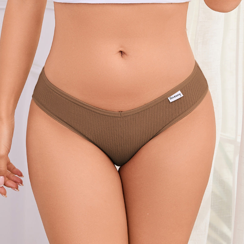 Arrival Women Cotton Briefs Comfortable Breathable Thread Butt Lift Underwear Head Girl Cotton Underwear