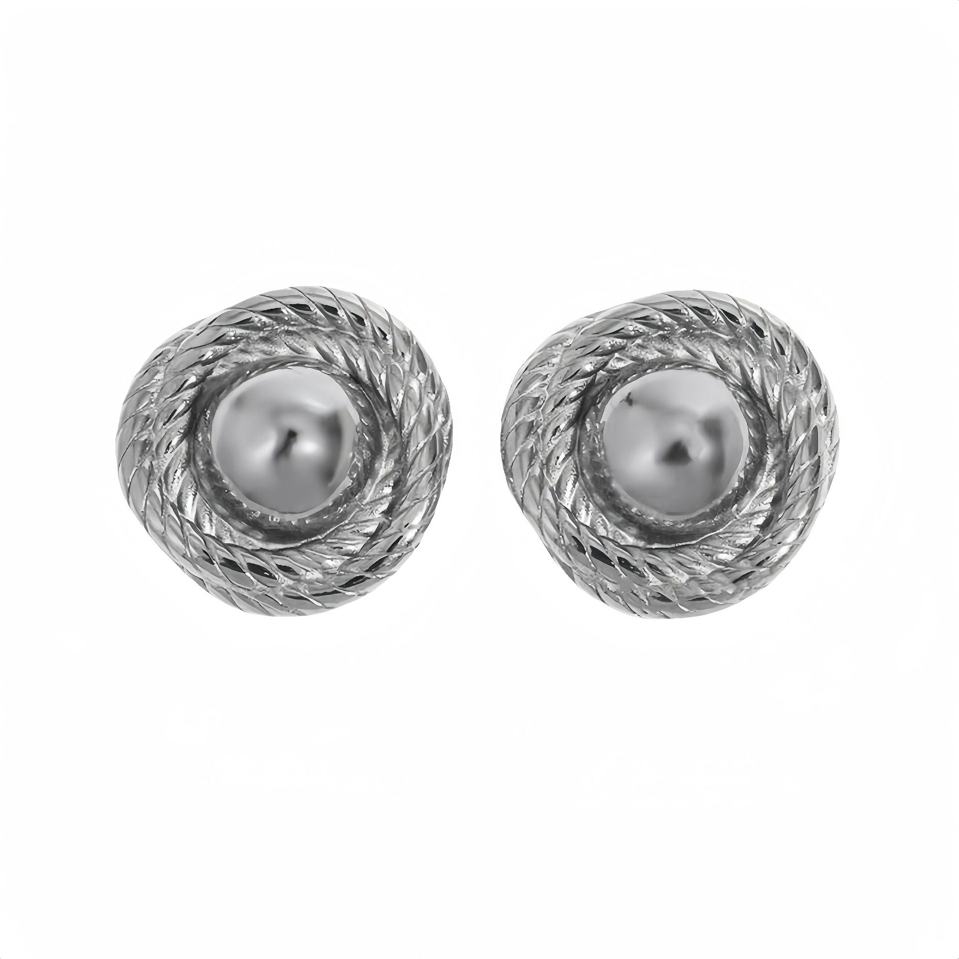 Titanium Steel Spiral Earrings Special Interest Design Trend Exaggerated Modeling Stainless Steel Embellished - Wanita Store