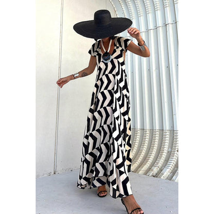 Casual Dress Holiday Women Loose Big Hem Dress for Women - Wanita Store