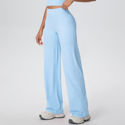 Yoga Pants Thin Skin Friendly High Waist Straight Pants Loose Thin Yoga Wear Sports Outdoor Workout Clothes - Wanita Store