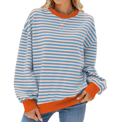 Greyish pink stripes