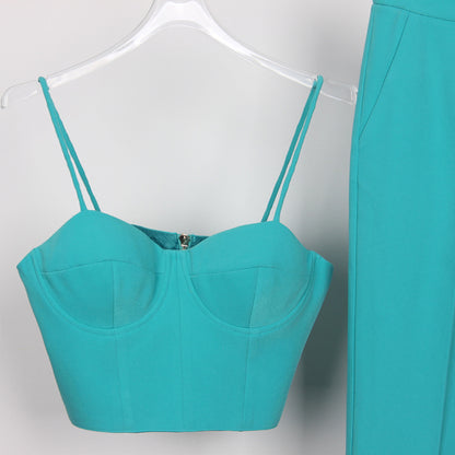 High Quality Casual Office Business Women plus Bra Pants Blazer Suit Set - Wanita Store