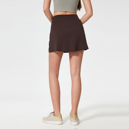Outdoor Sports Tennis Skirt Anti Exposure Quick Drying Fitness Skirt Yoga Sports Skirt Women - Wanita Store