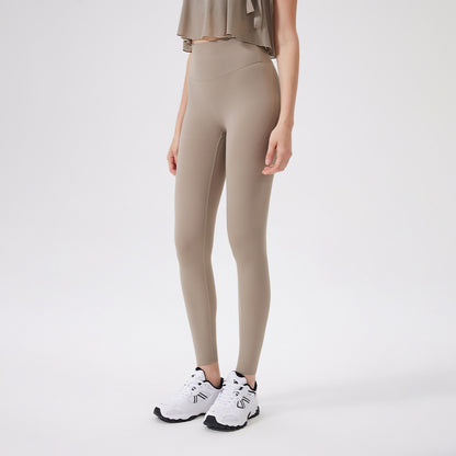 Hip Lifting No Size Nude Feel Yoga Pants Women High Waist Belly Contracting Sports Hip Shaping Fitness Pants Yoga Trousers - Wanita Store